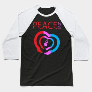 Peace & Love Baseball T-Shirt